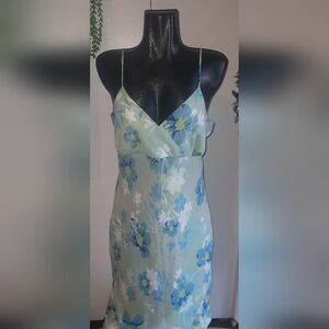 Vanderbilt pale green/blue floral dress